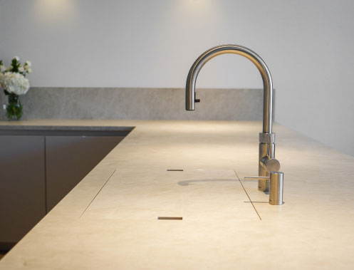 Monochromatic Urban Kitchen Sanctuary Details